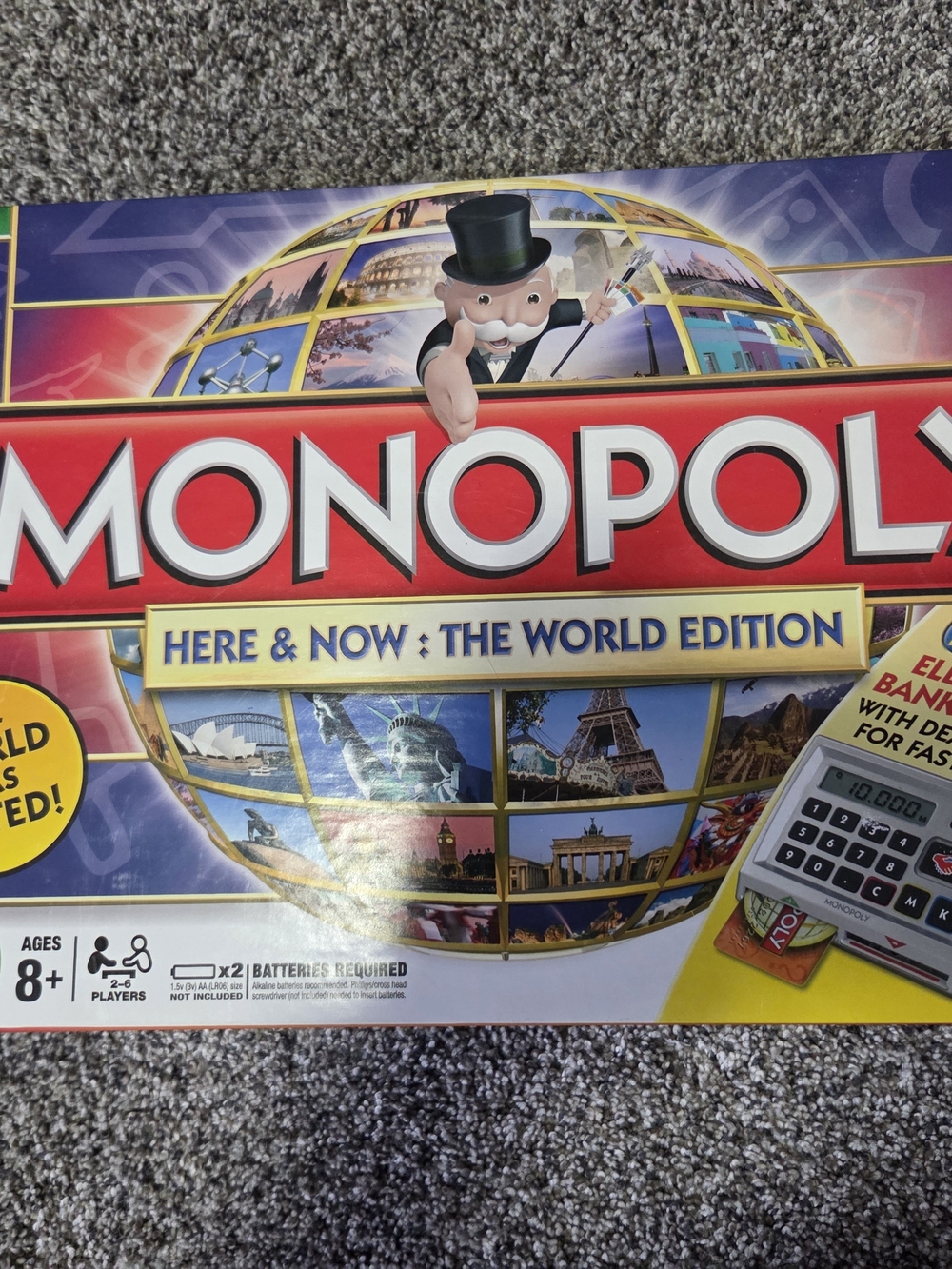 Monopoly World Here & Now: The World Edition COMPLETE Hasbro Electronic 2008